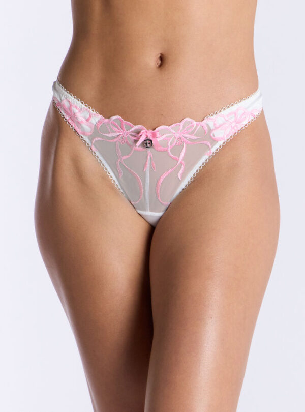 I Want Candy embroidered thong